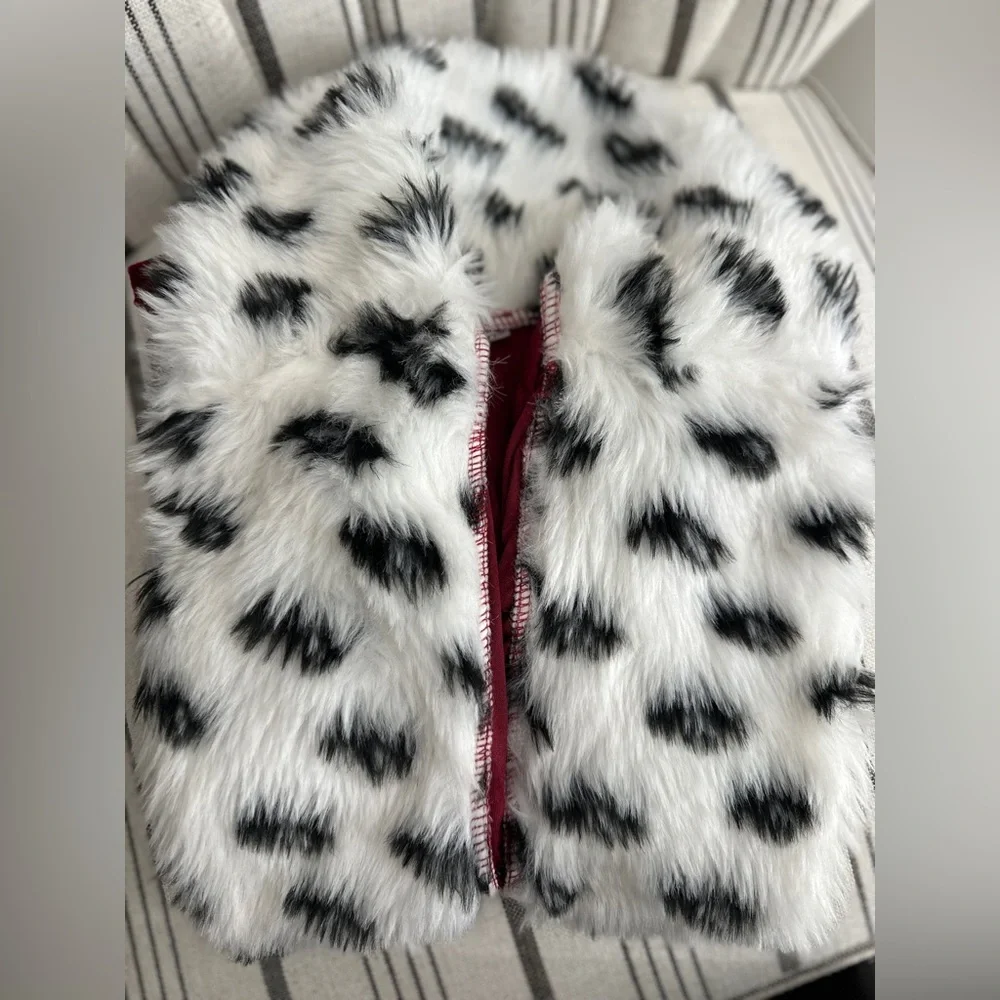 King Red velvet robe with Faux Fur Collar adult small